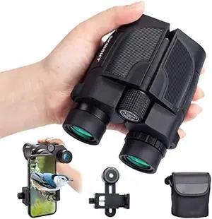 Sknight 12x30 Compact Binoculars for Adults and Kids with Phone Adapter, Small Binoculars with Large View, Lightweight Binoculars for Travel Bird Watching Concert Sports