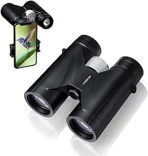 HURYSIN HD 10x42 Binoculars - Binoculars for Adults High Powered, Lightweight Waterproof Binoculars for Bird Watching Hunting Outdoor Sports Travel