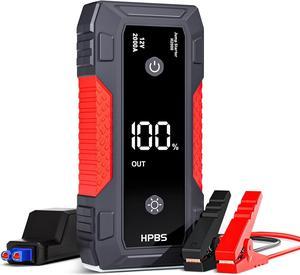 HPBS Jump Starter  2000A Car Battery Jump Starter for Up to 8L Gas and 65L Diesel Engines 12V Portable Jump Starter Battery Pack with 30 LCD Display