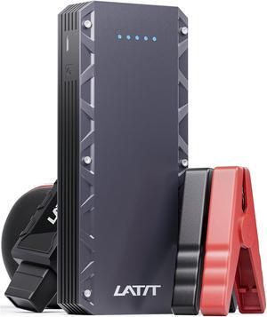 LATIT Jump Starter, 4500A Car Battery Jump Starter for Engines (All Gas/10L Diesel), 12V Portable Jump Starter Battery Pack, Jump Box with PD 60W Two-Way Fast Charge, Dual LED Lights/Storage Case
