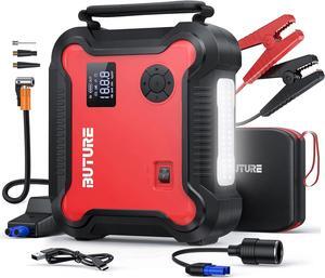 Portable Car Jump Starter with Air Compressor, BUTURE 150PSI 4500A 26800mAh Battery Booster Pack (All Gas/8.0L Diesel) Digital Tire Inflator, Fast Battery Charger 3.0 with 160W DC Out, Emergency Light