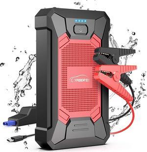 YABER Car Jump Starter 1500A Portable Car Battery Jump Starter (7.0L Gas/5.5L Diesel) 12V Battery Booster Pack Jump Box with Smart Safety Jumper Cables, LED Flashlight, Compact Size