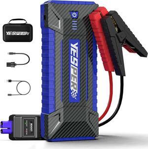 YESPER Jump Starter Portable, 4120A Peak Car Jumper Starter Battery Jump Box(for All 12V Gas10.0L Diesel Engine), Booster Pack Battery Jump Starter with DSLI Safe Tech& DC 15V Ports