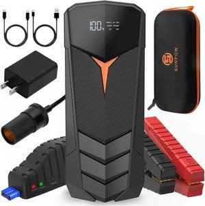 SUNPOW Lithium Jump Starter Battery Pack 2000A Peak 20000mAh (Up to All Gas and 8.5L Diesel),12V Battery Booster for Cars, Trucks, SUV, Portable Power Pack with LCD Screen & LED Light