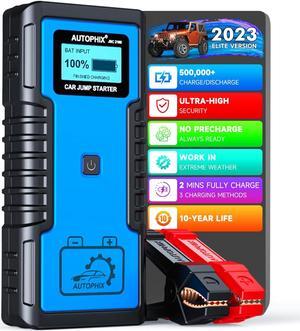 AUTOPHIX JSC2100 Super Capacitor Jump Starter, Ultra-Safe 12Volt Car Jump Starter No Battery, 10.0 Gas&8.0 Diesel Car Battery Jump Starter Portable, No Pre-Charge Portable Jump Starter For Car Battery
