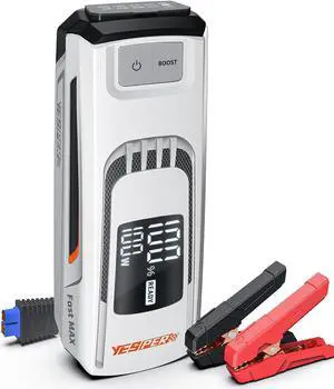 YESPER Boost Jump Starter Battery Pack 4120A 27000mAh Car Battery Charger Jumper Starter (All Gas/up to 10L Diesel) 100W Quick Charge 12V Portable Jump Box for Totally Dead Vehicle with DSLI Safe Tech