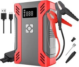 Jump Starter with Air Compressor for Car, 12V 1000A Portable Jump Starter 20000mAh Battery Starter for Up 7.2L Gas/5.5L Diesel Engines, LCD Screen, LED Light