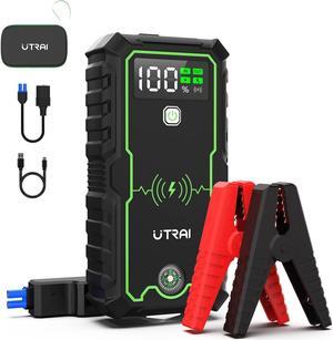 UTRAI 1-Pro Jump Starter,3600A Peak 27000mAh Jump Starter Battery Pack, 12V Jump Box for Car Battery up to All Gas or 8.5L Diesel Engine with 10w Wireless Charger/USB QC 3.0/LED Flashlight