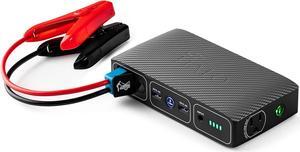 HALO Bolt 58830 mWh Portable Phone Laptop Charger Car Jump Starter with AC Outlet and Car Charger,Usb - Silver Graphite (1267118)