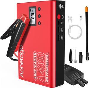 VTOMAN X5 Jump Starter with Air Compressor, 3500A Portable Car Battery  Booster (Up to 9L Gas/8L Diesel Engines) with 160PSI Digital Tire Inflator,  12V