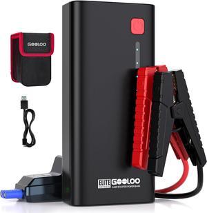 GOOLOO Jump Starter GE1200 2000A Peak Portable Jump Starter Battery Pack for Up to 80L Gas or 60L Diesel Engine with USB Quick Charge and LED Light SuperSafe 12V Lithium Car Starter