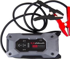 Schumacher SL1652 Rugged Lithium by Schumacher Portable Power Pack and 2500A Jump Starter  10.0L Gas | 8.0L Diesel  Jump Start Car, Motorcycle, Truck, and Boat  Charge Apple and Android Devices