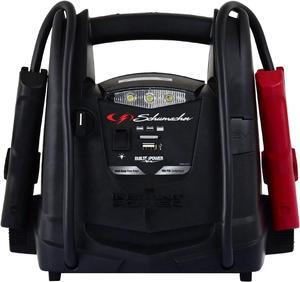 Schumacher SJ1330 Rechargeable AGM Jump Starter for Gas, Diesel Vehicles - 1000 Amps with Air Compressor and 12V DC, USB Power Station