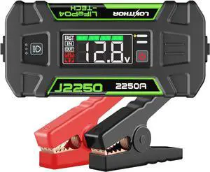 LOKITHOR J2250 12V Jump Starter Lithium Iron Phosphate (LiFePO4) Car Starter Battery for Upto 8.0L Gas and 6.0L Diesel Engines with 60W Two-Way Fast Charging, Super-Safe and 2000 Cycle Life