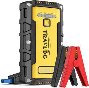 Travlog Portable Car Battery Jumper Starter, 12V 2500A Battery Pack 23800mAh for Up to 9 Liter Gas and 8 Liter Diesel Engines