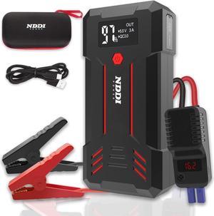WEHYN Car Battery Jump Starter 1000A 12000mAh Peak Jumper Starter Portable 12V Jump Box Auto Booster Power Pack with USB Quick Charge and Type C Port(for up to 6L Gas and 4L Diesel Engines)
