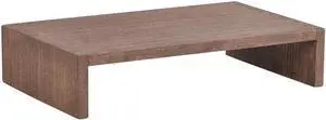 KIRIGEN Monitor Stand Wooden - Desk Stand Wood for Computer/Laptop/TV Printer - Monitor Arms & Stands Desk Riser for Office Desktop Workspace Organizers Platforms Stands (39,Dark Brown)