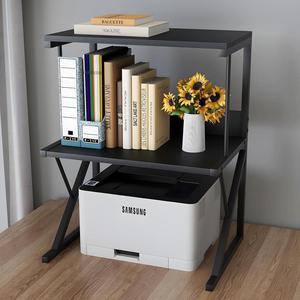 Printer StandAboxoo Printer Stand for Desk, Desktop Printer Shelf Large Printer Stands 3 Tiers Multi-Purpose Desk Office Organization Shelves for Home Office Printer Fax Book, Black