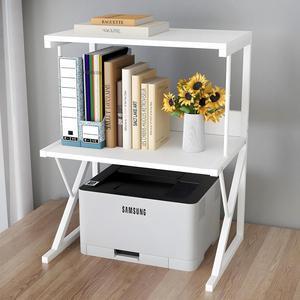 Printer StandAboxoo Printer Stand for Desk, Desktop Printer Shelf Large Printer Stands 3 Tiers Multi-Purpose Desk Office Organization Shelves for Home Office Printer Fax Book, White