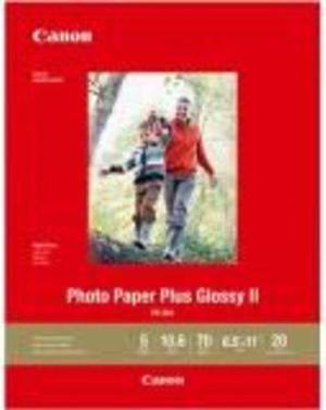 Canon Photo Paper Plus Glossy Ii, 8.5 X 11, Glossy White, 20/Pack 1432C003