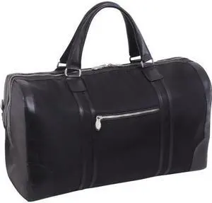 McKlein USA 18195 20 in. Pasadena Nylon Carry-all Duffel, Black