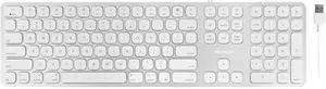 Aluminum Slim USB Keyboard with 2 USB ports for Mac (MLUXKEYA)
