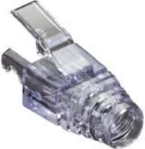 Black Box EZ-RJ45 CAT6 Strain-Relief Boot 25-Pack Clear