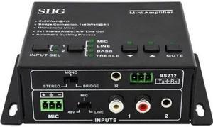 Siig Ce-Au0011-S1 Amplifier - 40 W Rms - 2 Channel - Black