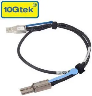 10Gtek 6Gbps External Mini SAS HD SFF-8644 to SFF-8088 Hybrid Cable, 6.5 ft.