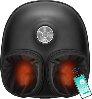 Medcursor Foot Massager Machine with Heat, Shiatsu Deep Kneading, Multi Air Compression Intensity, Smart APP Remote Control, for Home and Office Use