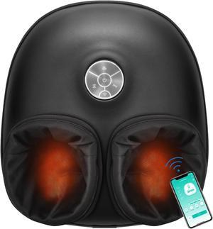Medcursor Foot Massager with Heat, Shiatsu Deep Kneading Machine, Smart APP Mobile Control, Delivers Relief for Tired Muscles and Plantar, Multi-Level Settings & Adjust for Home and Office Use