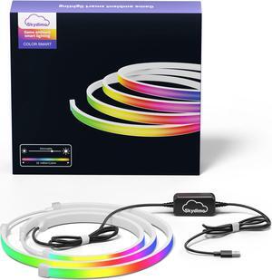 LED light Strip, USB-Powered Software-Controlled RGB Strip Lights for PC Monitor/ Mirror/ TV, Smart Gaming Ambient Lighting with Color-Match Video, Music Sync 34''