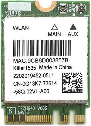killer 1535 867Mbps killer1535 bluetooth 4.1 NGFF M.2 WiFi Network Card for GE72/GT72/GT80/GS60/GE62P651SE/SG/P650S/T5