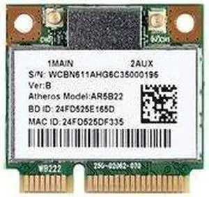 Atheros AR5B22 802.11abgn WIFI WLAN Bluetooth 4.0 Half MINI Card 6235