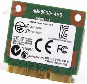 RTL8188EE Realtek Wireless 802.11bgn Wifi Half Mini PCI-E Wlan Network Card