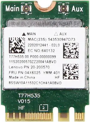 RealTek RTL8723BE NGFF Wlan Wifi Bluetooth Card 802.11n for IBM Lenovo 04X6025