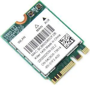 867M Atheros Killer 1435 NGFF 802.11AC BT4.1 Wave 2 MU-MIMO Wireless WIFI Card