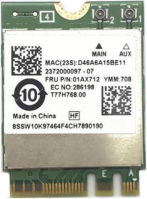 RTL8822BE 802.11ac  Wifi with Bluetooth 4.1 Card For Thinkpad L470 L570 T470 T570 X270 YOGA-370 P51S FRU: 01AX712