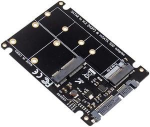 SATA to M.2 B & mSATA SSD NVMe adapter Card 6Gbps