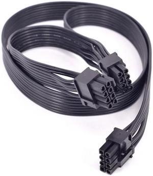 PCIe 8Pin to Dual 8Pin (6+2Pin) GPU Cable  For Seasonic Platinum Series Fanless SS-400FL2, SS-460FL2, SS-520FL2