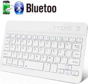 10" Mini Wireless Keyboard Bluetooth Keyboard For ipad Phone Tablet Rubber keycaps Rechargeable keyboard For Android ios Windows,Black