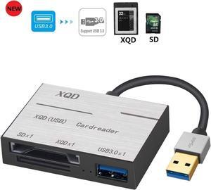 All in One USB 3.0 To XQD Card Reader 500MB/S High Speed USB3.0 HUB Aluminium Card Reader Adapter For Sony M/G Series For Lexar Accesso
