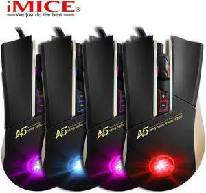 Apedra A5 Wired Gaming Mouse USB Optical Mouse 7 Button Computer Pc Mouse for CS DOTA LOL Gamer Professional Gaming Mice 3200D