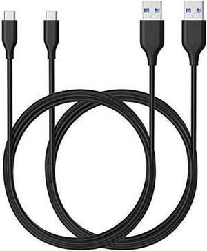 USB C Cable (USB 3.0), USB A to USB C Charger (2Pack, 3ft) Fast Charging Cord Compatible with Samsung Galaxy Note 9 S9 S8 Note 8, LG V30 G6 G5, Pixel, Nintendo Switch-Black