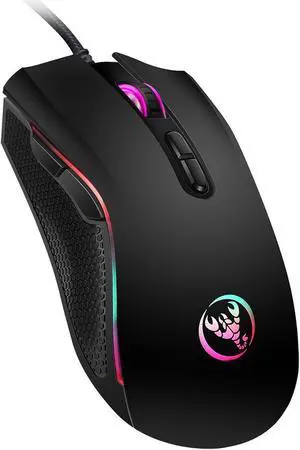 HXSJ A869 3200DPI 7 Buttons USB Wired Gaming Mouse 7 Color LED Optical Computer Mouse Player Mice Gaming Mouse for PC Computer