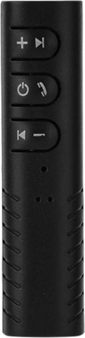 Bluetooth Receiver Adapter Sports Headphones Wireless Earphone Audio Adapter With Mic For 3.5mm Jack Headphones AX-03, Black