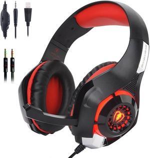 s Gaming Headset for PS4|Tezewa Xbox One Gaming Headset|PC Gaming Headset|Stereo PS4 Headphones with Mic|LED Gaming Headphones With Microphone for Xbox One PSP Netendo DS PC Tablet iPhone iPad
