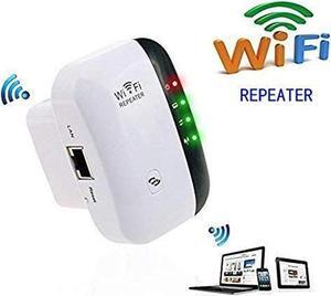 WiFi Range Extender Repeater, 300Mbps Wireless Router Signal Booster Amplifier Supports Repeater/AP, 2.4G Network with Integrated Antennas LAN Port