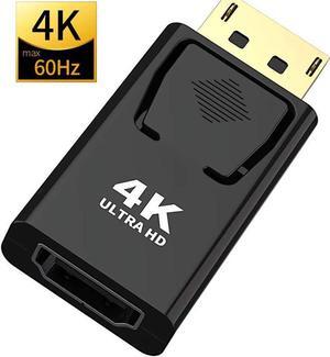 Displayport to HDMI Converter,DP to HDMI Adapter [1-Pack],3840x2160p Male to Female Converter Compatible with Computer,Desktop,Labtop,PC,Monitor,HDTV - Gold Plated