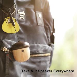 s Portable Mini Wireless Bluetooth Nut Speaker with  Built-in Mic and Sling for Home Outdoor Travel Compatible with iPhone iPad Android Samsung Tablet and More, comes with LED lights